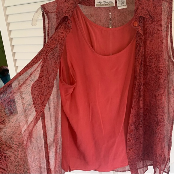 New York City Design Co 100% silk Snake print Blouse - Picture 3 of 6